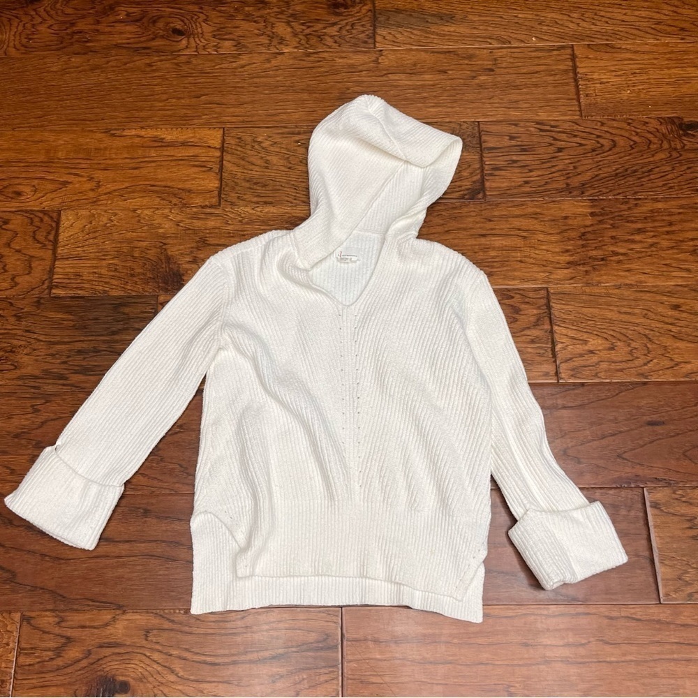 Anthropologie chunky hooded knitted oversized sweater